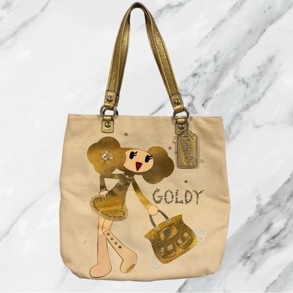 Coach Handbags - COACH Poppy Goldy Tote Rare Discontinued Vintage Y2K 15545